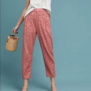 Anthropologie | Longshore Red Heathered Boho Flowy Beach Lounge Pants XS